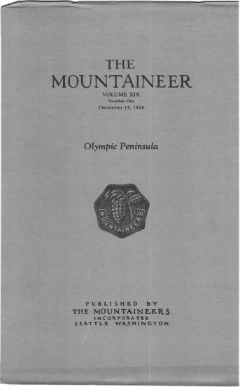 The Mountaineer 1926 cover